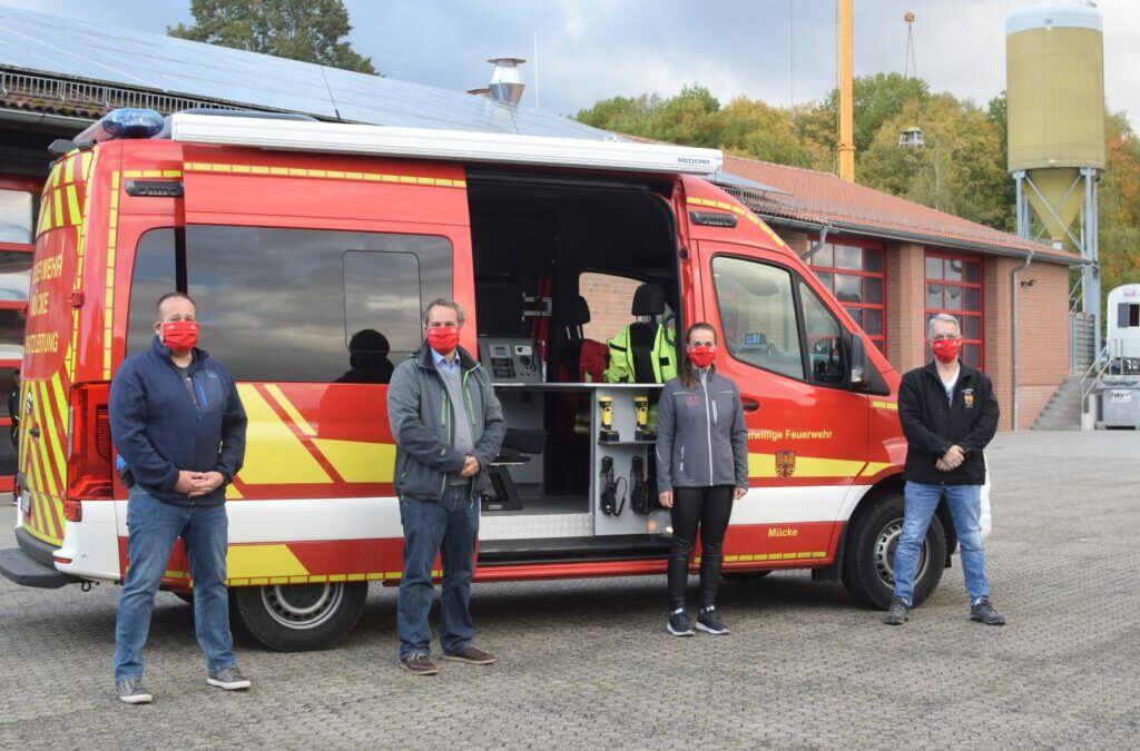 Everyday mask donation for the voluntary fire department